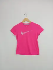 Vorschaubild 4 von Kinder Sport Shirt Pink Gr. 128 Logo Print Kurzarm Polyester