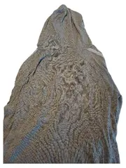 Vorschaubild 2 von Damen Strickjacke Cardigan Kapuze Grau Gr. 44 XXL