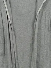 Vorschaubild 3 von Damen Strickjacke Cardigan Kapuze Grau Gr. 44 XXL