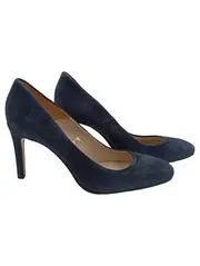 Vorschaubild 1 von Damen Pumps Wildleder Blau Gr. 38 Stiletto 9cm
