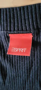 Vorschaubild 2 von Damen Pullover V-Ausschnitt Rippstrick Blau Gr. L 3/4-Arm