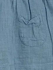 Vorschaubild 3 von Baby Mädchen Kleid Gr. 74 Blau Gestreift Baumwolle Freizeitkleid