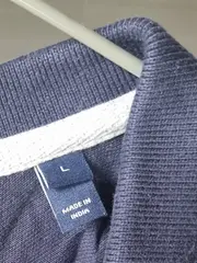 Vorschaubild 5 von Poloshirt Herren Gr. 50/L Blau Casual Kurzarm