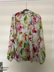 Vorschaubild 2 von Damen Bluse Blumenmuster Langarm Mehrfarbig Gr. XXL Casual