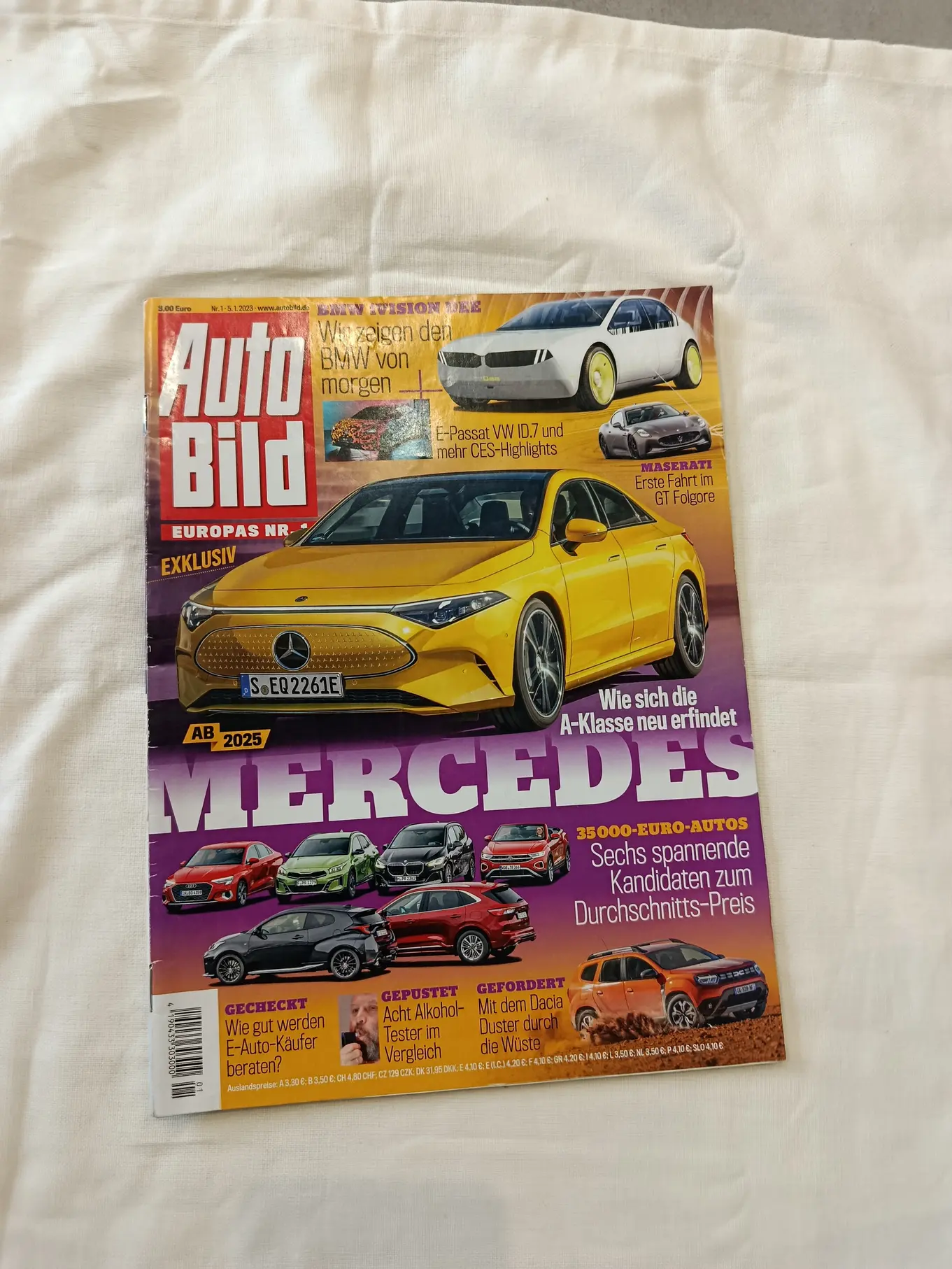 AXEL SPRINGER SE Auto Bild Magazin 2025 Mercedes A-Klasse Dacia Duster E-Auto Tests