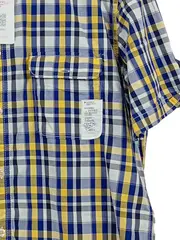 Vorschaubild 4 von Herren Karohemd Kurzarm Gr. 40/XS Mehrfarbig Freizeit Hemd