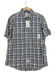 Vorschaubild 1 von Herren Karohemd Kurzarm Gr. 40/XS Mehrfarbig Freizeit Hemd