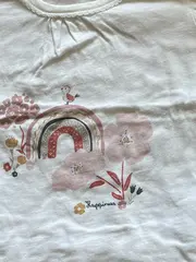 Vorschaubild 2 von Baby Mädchen Twin Set Blumenmuster T-Shirt Shorts Gr. 74