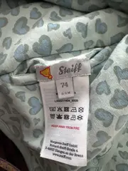 Vorschaubild 4 von Baby Steppjacke Gr. 74 Grün Herz-Muster Charmant Kinder Jacke