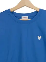 Vorschaubild 2 von Damen T-Shirt Blau Gr. 38/M mit Herz-Print Casual