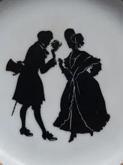 Vorschaubild 3 von KAISER Sammelteller Porzellan Klassisch Pärchen Grafik Weiß 10cm