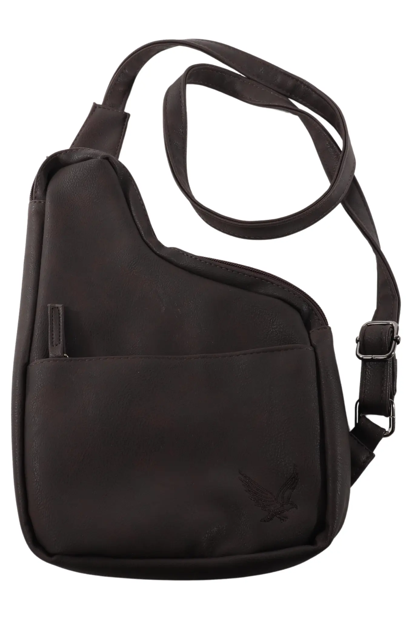 ATLAS Herren Umhängetasche Braun Sling Bag Business Vintage Schultertasche