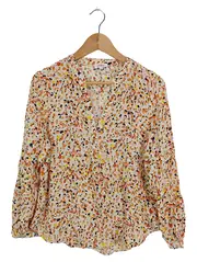 Vorschaubild 1 von Damen Hemdbluse Gr. 36 Mehrfarbig Viskose Modisch Print