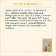 Vorschaubild 3 von Benno Kalender Alles hat seine Zeit 2017 Frauen Kalender mit Impulsen
