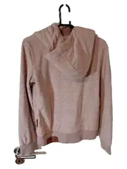 Vorschaubild 2 von Fleece Kapuzenpullover Damen Gr. S Beige Hoodie Teddy