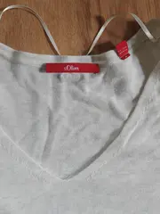 Vorschaubild 2 von Damen Langarmshirt Gr. 36/S Beige Casual Viskose