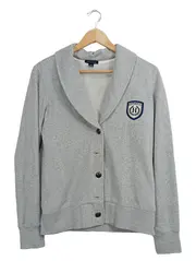 Vorschaubild 1 von Damen Strickjacke Gr. S Grau Casual Baumwolle