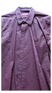 Vorschaubild 1 von Herren Business Hemd Gr. 38/50L Rot Grafisches Muster Slim Fit