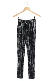 Vorschaubild 1 von Damen Leggings Schwarz Weiß Abstrakt Muster Casual XS