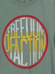 Vorschaubild 2 von BENETTON Kinder T-Shirt Gr. 140 Grün Schriftzug Baumwolle Casual Freizeit