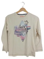 Vorschaubild 1 von Langarmshirt Kinder Jungen 140 Beige Fahrzeug Print Baumwolle