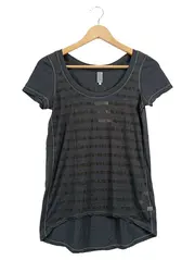 Vorschaubild 1 von Damen T-Shirt Grau XS Streetwear Logo-Print