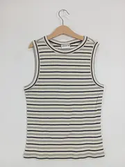 Vorschaubild 4 von Damen Top gestreift Gr. 36/S Mehrfarbig Rippstrick
