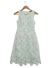 Vorschaubild 1 von Damen Festliches Kleid Gr. 34;XS Mehrfarbig Elegant Blumenmuster