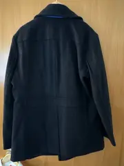 Vorschaubild 2 von Herren Wollmantel Klassisch Blau Gr. 52/XL Alltag