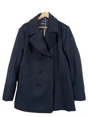 Vorschaubild 1 von Herren Wollmantel Klassisch Blau Gr. 52/XL Alltag