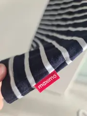 Vorschaubild 4 von Mädchen Sommerkleid Gr. 98 Blau Weiß Gestreift Maritim