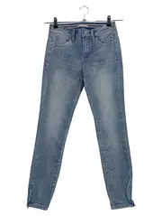 Vorschaubild 1 von Damen Jeans Slim Fit XS Blau Casual Reißverschluss