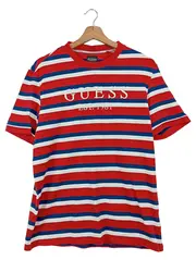 Vorschaubild 1 von Herren T-Shirt Gestreift Logo Mehrfarbig Gr. 46/S Streetwear Vintage