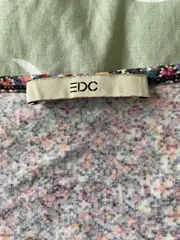 Vorschaubild 2 von EDC Damen Langarmshirt Blumenmuster Mehrfarbig Gr. 38/M Casual Raffungen