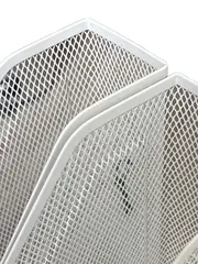 Vorschaubild 2 von Schreibtischorganizer Metall Dokumentenhalter Büro Ablage Weiß 32cm
