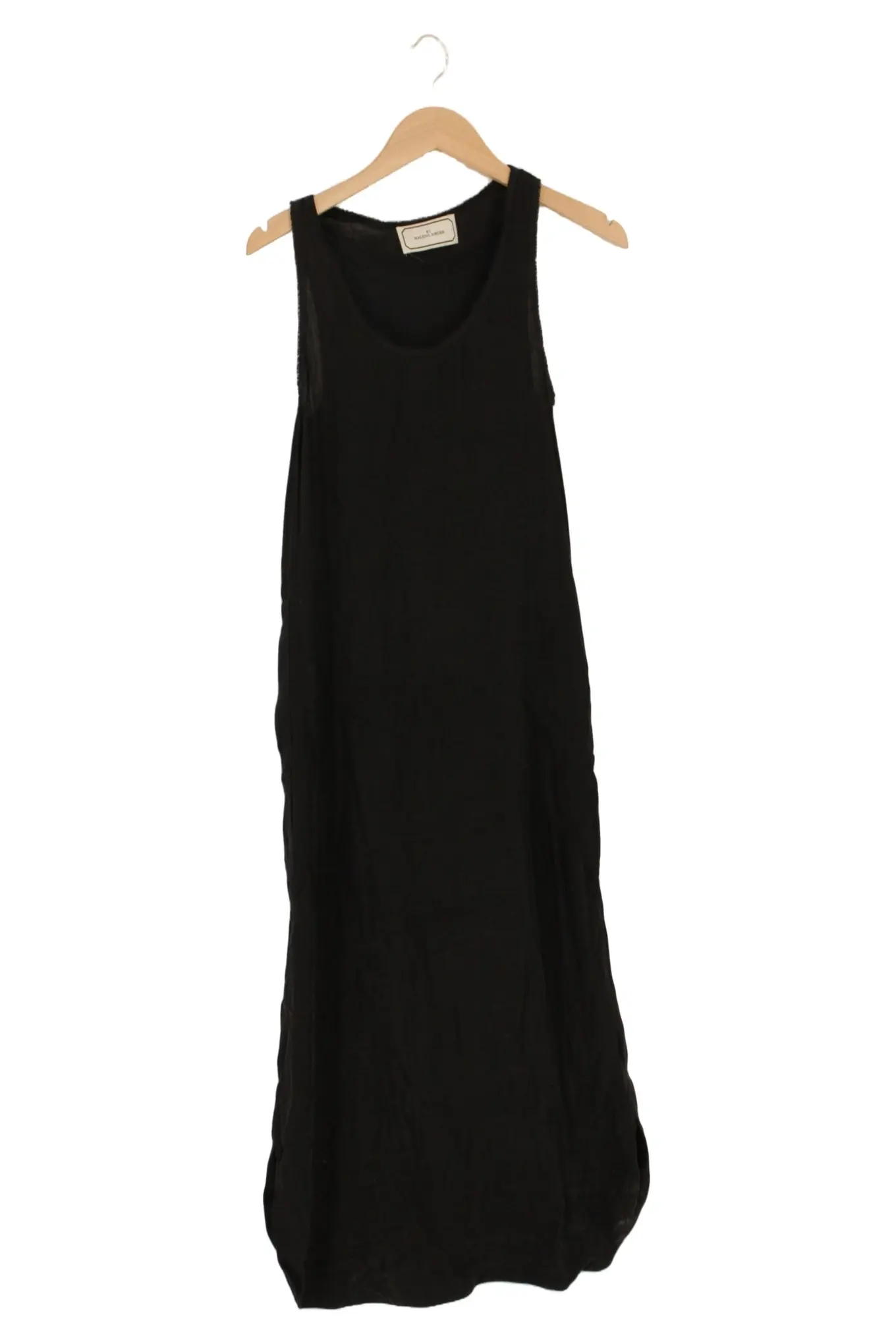 BY MALENE BIRGER Damen Maxikleid Gr. 36/S Schwarz Elegant Minimalistisch