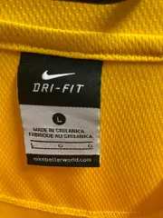 Vorschaubild 3 von Herren Sport Shirt Gelb Gr. L Dri-FIT Kurzarm