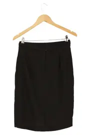 Vorschaubild 2 von Damen Faltenrock Gr. 36/S Schwarz Elegant Business Midirock