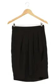 Vorschaubild 1 von Damen Faltenrock Gr. 36/S Schwarz Elegant Business Midirock