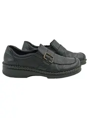 Vorschaubild 1 von Damen Slipper Gr. 37 Schwarz Klassisch Komfortabel Schnalle