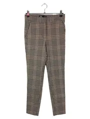 Vorschaubild 1 von Damen Stoffhose XS Braun Kariert Business Casual Hose Elegant