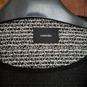 Vorschaubild 3 von Damen Strickjacke Gr. 40/L Grau Meliert Cardigan Jacke