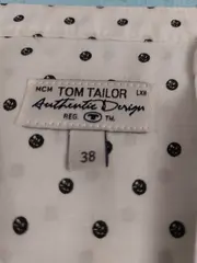 Vorschaubild 2 von Damen Bluse Gr. 38 Weiß Polka Dots Langarm Casual