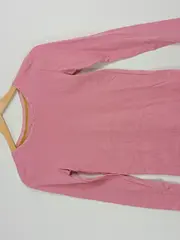 Vorschaubild 2 von Langarmshirt Mädchen Gr. 152 Rosa Baumwolle Spitzendetails