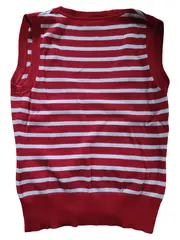 Vorschaubild 2 von Damen Pullunder Gr. 36/S gestreift Baumwolle Rot Weiß Casual