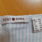 Vorschaubild 3 von Damen Bluse 44/XXL Blau Gestreift Casual Spitze