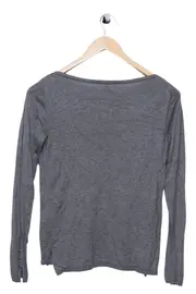 Vorschaubild 2 von Damen Pullover Gr. 32/XXS Grau Casual Basic Viskose Langarm