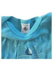 Vorschaubild 2 von Baby Body Gr. 80 Baumwolle Blau Kurzarm Grafisch Logo