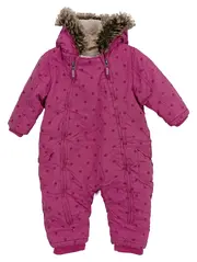 Vorschaubild 1 von Schneeanzug Kinder Gr. 74 Rosa Sterne Outdoor Overall Kapuze