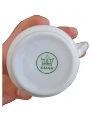 Vorschaubild 2 von Tasse Porzellan Weiß mit Rosenmuster 200ml Höhe 7,5cm